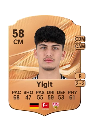 Yigit - 58 - Rare EA FC 27 card