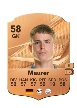 Maurer - 58 - Rare EA FC 27 card