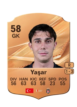 Yaşar - 58 - Rare EA FC 27 card