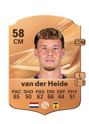 van der Heide - 58 - Rare EA FC 27 card