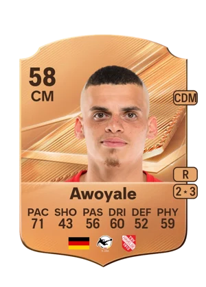 Awoyale - 58 - Rare EA FC 27 card