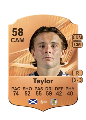 Taylor - 58 - Rare EA FC 27 card