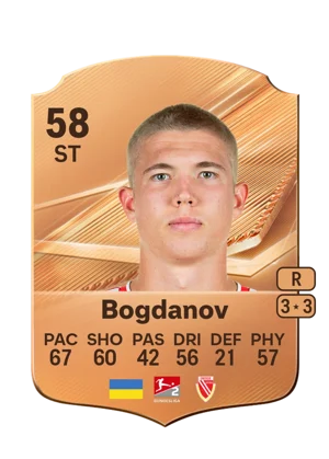 Bogdanov - 58 - Rare EA FC 27 card