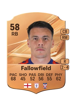 Fallowfield - 58 - Rare EA FC 27 card