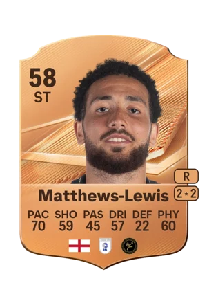 Matthews-Lewis - 58 - Rare EA FC 27 card