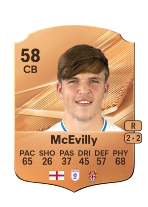 McEvilly - 58 - Rare EA FC 27 card