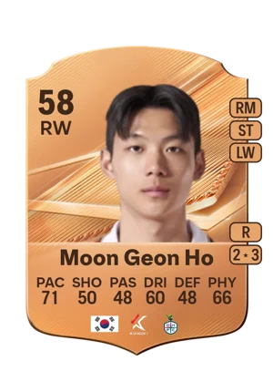 Moon Geon Ho - 58 - Rare EA FC 27 card