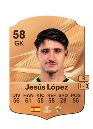 Jesús López - 58 - Rare EA FC 27 card