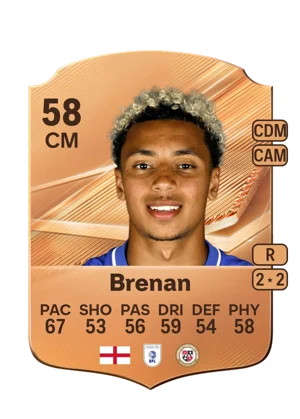 Brenan - 58 - Rare EA FC 27 card