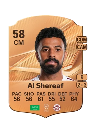 Al Shereaf - 58 - Rare EA FC 27 card