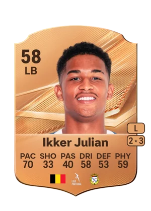Ikker Julian - 58 - Rare EA FC 27 card