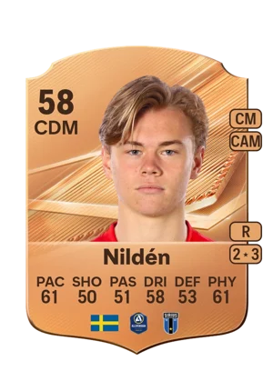 Nildén - 58 - Rare EA FC 27 card
