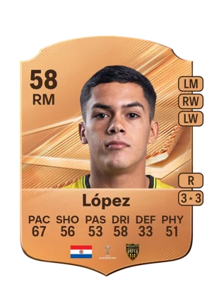 López - 58 - Rare EA FC 27 card