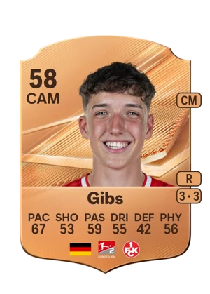 Gibs - 58 - Rare EA FC 27 card
