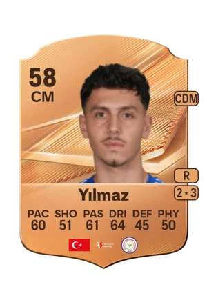Yılmaz - 58 - Rare EA FC 27 card
