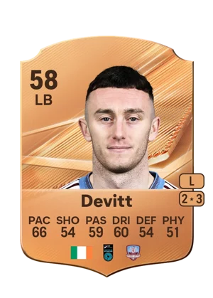 Devitt - 58 - Rare EA FC 27 card