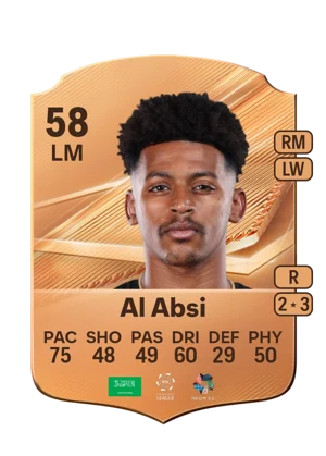 Al Absi - 58 - Rare EA FC 27 card