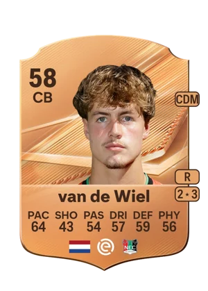 van de Wiel - 58 - Rare EA FC 27 card