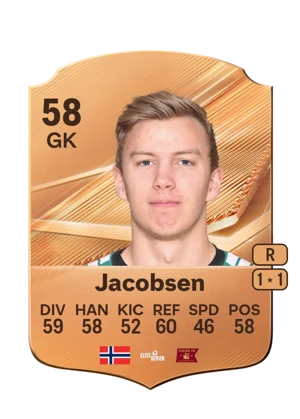 Jacobsen - 58 - Rare EA FC 27 card