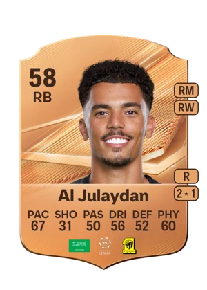 Al Julaydan - 58 - Rare EA FC 27 card