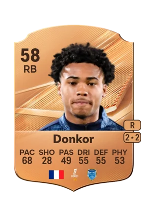 Donkor - 58 - Rare EA FC 27 card