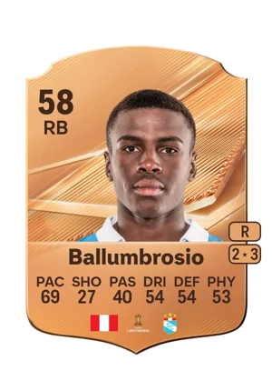 Ballumbrosio - 58 - Rare EA FC 27 card
