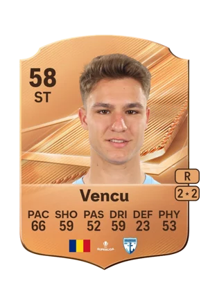 Vencu - 58 - Rare EA FC 27 card