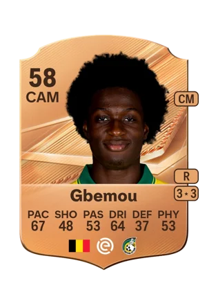 Gbemou - 58 - Rare EA FC 27 card