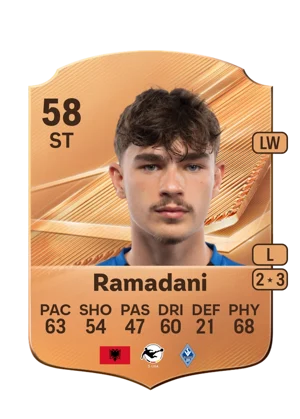 Ramadani - 58 - Rare EA FC 27 card