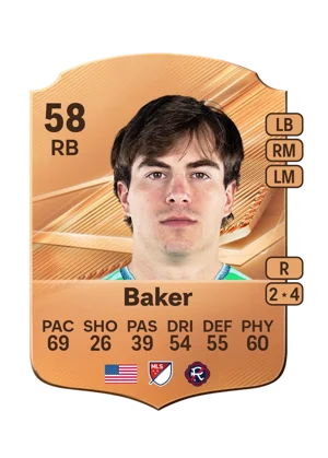 Baker - 58 - Rare EA FC 27 card