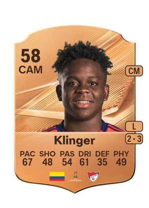 Klinger - 58 - Rare EA FC 27 card