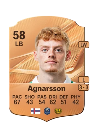 Agnarsson - 58 - Rare EA FC 27 card