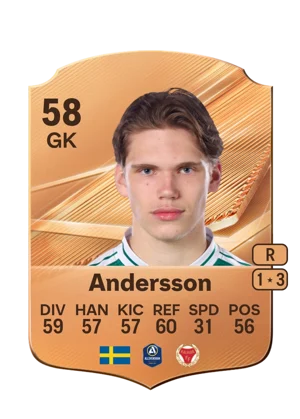 Andersson - 58 - Rare EA FC 27 card