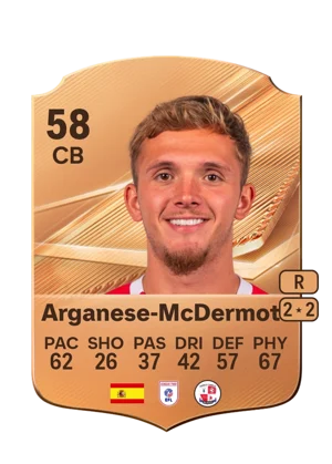 Arganese-McDermott - 58 - Rare EA FC 27 card