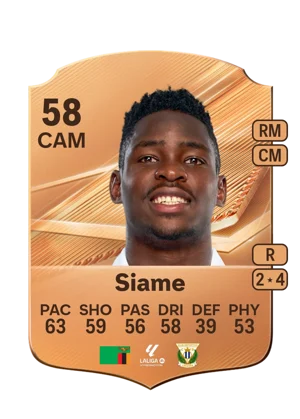 Siame - 58 - Rare EA FC 27 card