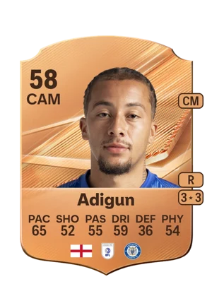 Adigun - 58 - Rare EA FC 27 card