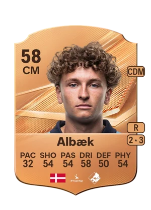 Albæk - 58 - Rare EA FC 27 card
