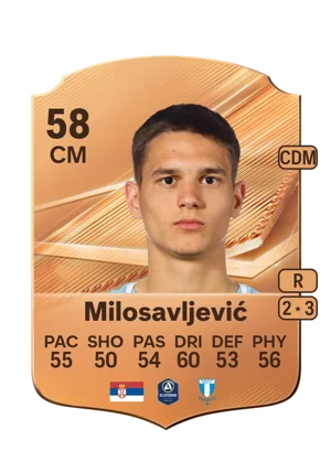 Milosavljević - 58 - Rare EA FC 27 card