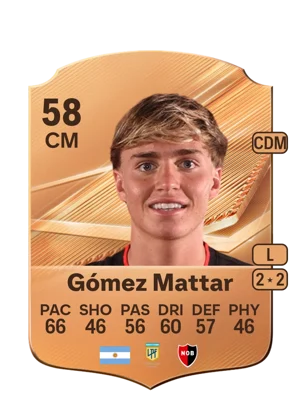 Gómez Mattar - 58 - Rare EA FC 27 card
