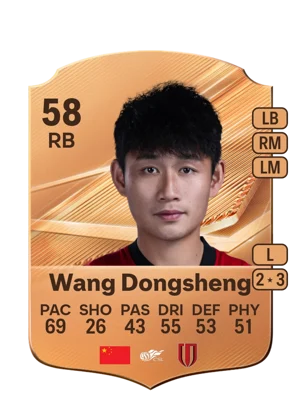 Wang Dongsheng - 58 - Rare EA FC 27 card