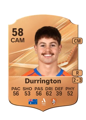 Durrington - 58 - Rare EA FC 27 card