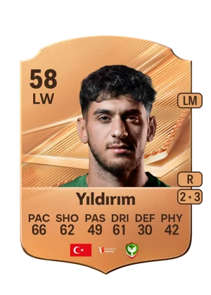 Yıldırım - 58 - Rare EA FC 27 card
