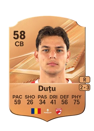 Duțu - 58 - Rare EA FC 27 card