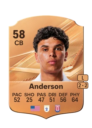 Anderson - 58 - Rare EA FC 27 card