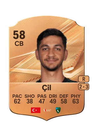 Çil - 58 - Rare EA FC 27 card