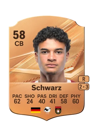 Schwarz - 58 - Rare EA FC 27 card