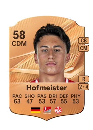 Hofmeister - 58 - Rare EA FC 27 card