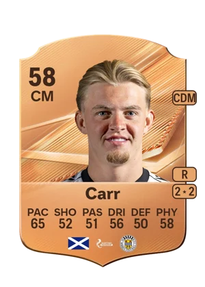 Carr - 58 - Rare EA FC 27 card