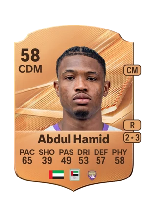 Abdul Hamid - 58 - Rare EA FC 27 card