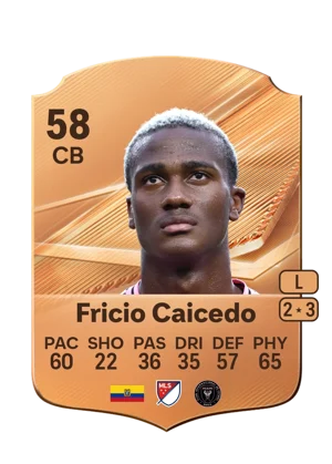 Fricio Caicedo - 58 - Rare EA FC 27 card